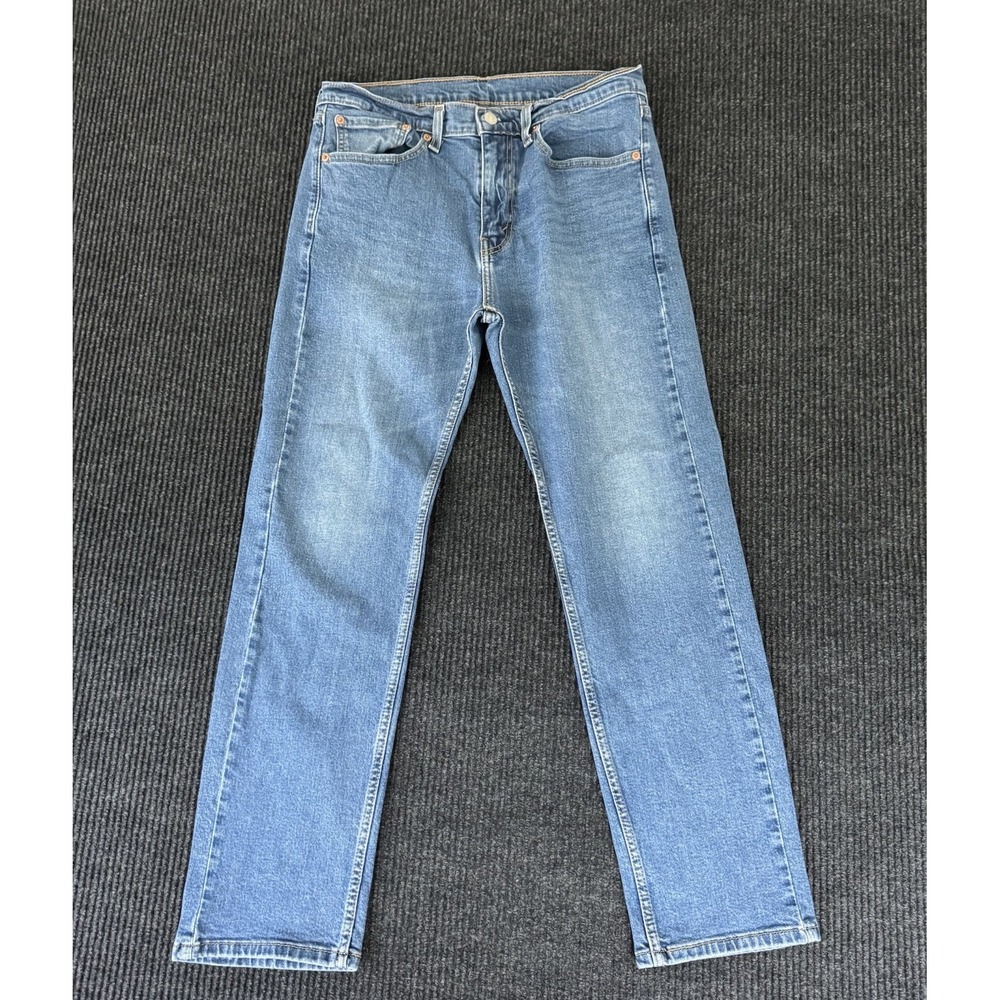 Levi's 505 Regular Fit Straight Leg Jeans Blue 32x30 Mens Denim Classic